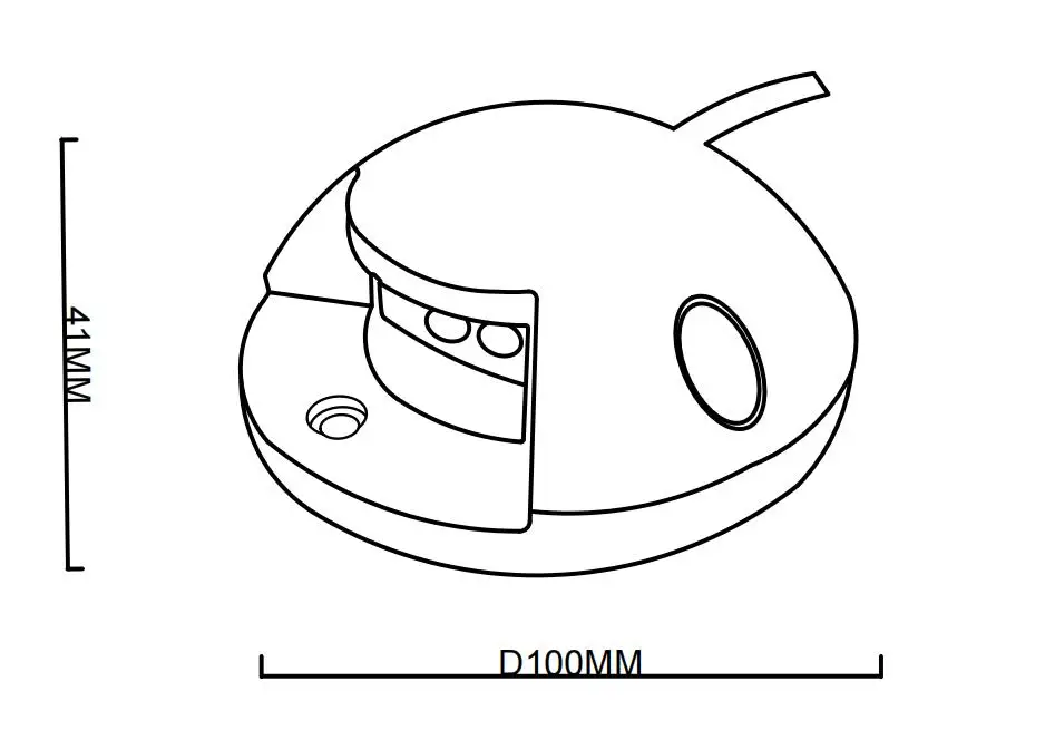 Description Picture 6 of item3W 60 Degree LED Step Light Outdoor IP66 Surface Mounted