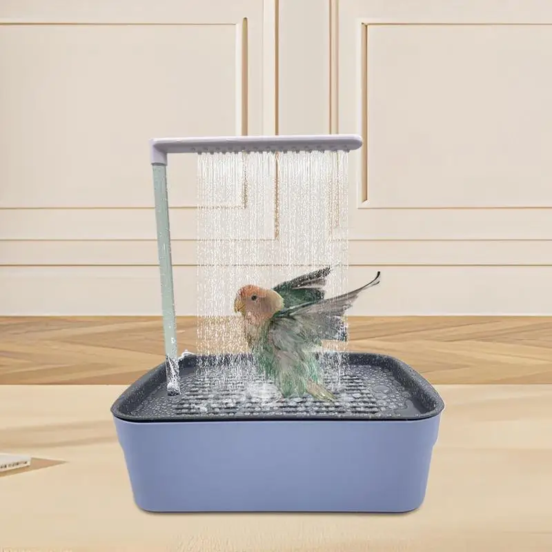 Bird Bath Automatic Pet Parrot Circulating Water Bathtub USB Electric Large Shower Fountain Parakeet