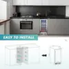 15" Beverage Refrigerator Cooler Under Counter 125 Cans Built-in Beverage Fridge with Glass Door, LED Light, Beer Fridge 6