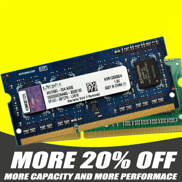 Kingston memoria ram ddr3 para portátil, 2G, 4GB, 8GB, 1333MHZ, PC3 10600S,  1600MHZ, 12800S, 800Mhz, 667Mhz, 204pin, 1,5 V, SODIMM|Memorias RAM| -  AliExpress