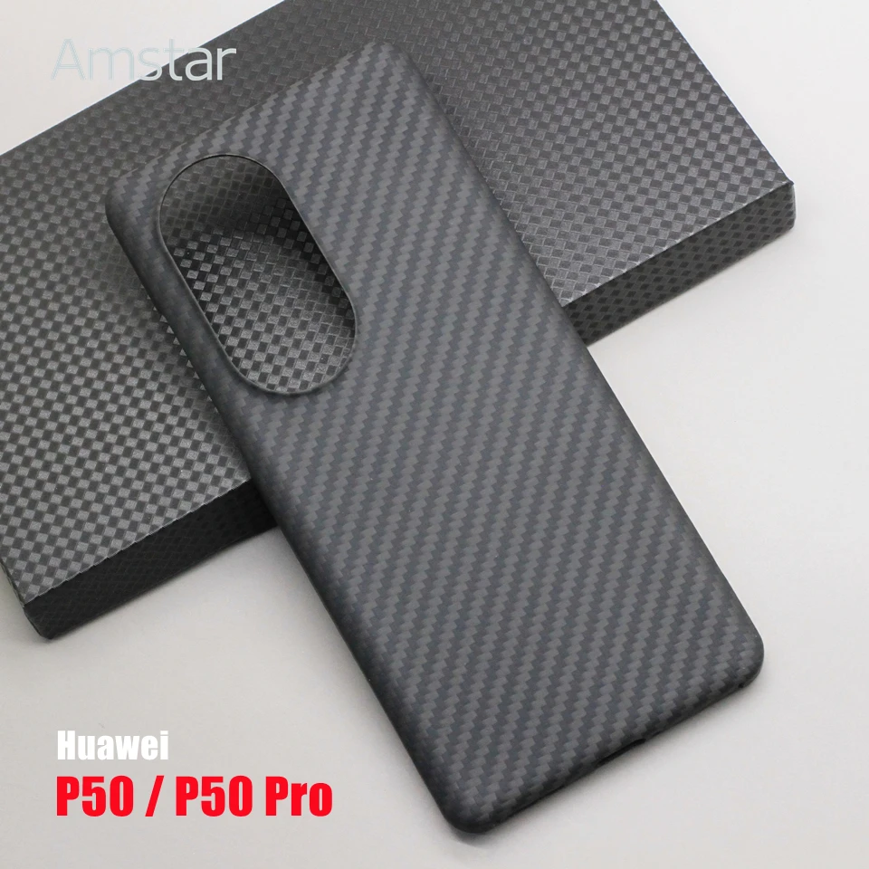 Amstar Real Carbon Fiber Phone Case for Huawei P50 P40 P30 Pro Plus Mate40 Pro Plus 40RS Mate30 Pro 30RS Aramid Fiber Case Cover