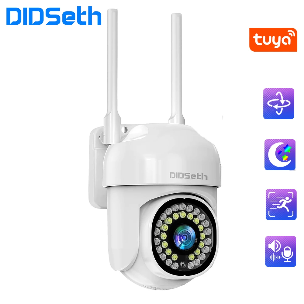 

DIDSeth TUYA 5MP Wifi PTZ Camera Smart Life Video Surveillance IP Cameras Night Vision Street Outdoor Security CCTV Cam