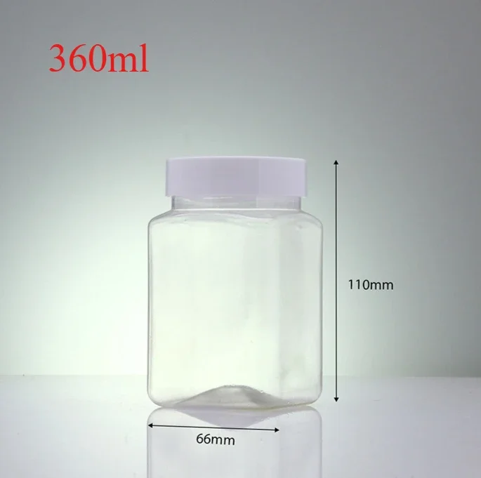 Versatile Clear Square Refillable Bottles