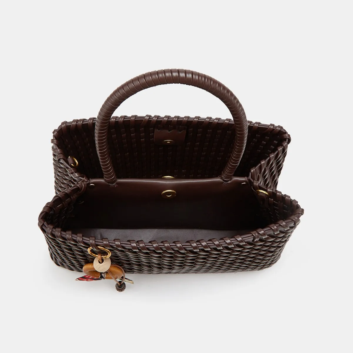 NEW Handwoven Basket Handbag Fashionable 2025 Shoulder Crossbody Bag Niche Design High-End Feel Soft Square Shape