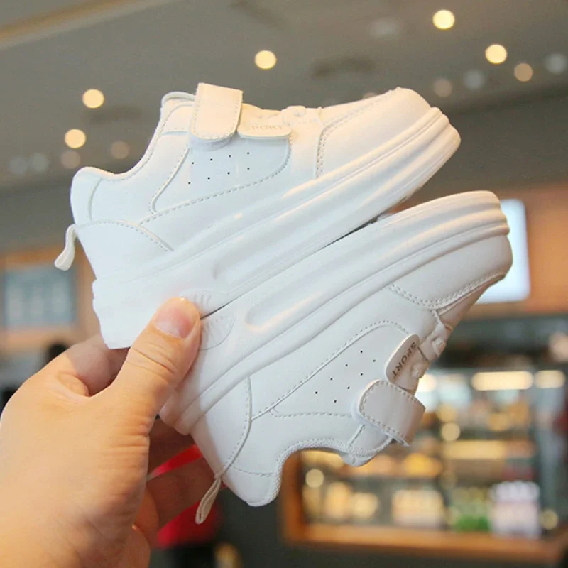 White Kids Sneakers for School and Casual Wear