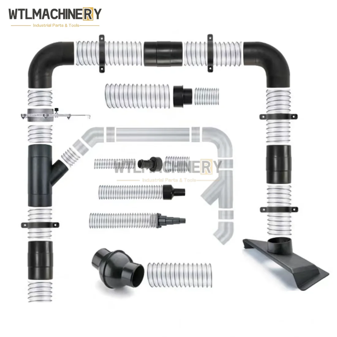 4Pcs/Set Industrial Dust collector Valve Adapter 100mm change 35mm Hose Adapter Woodworking Accessories 1Set