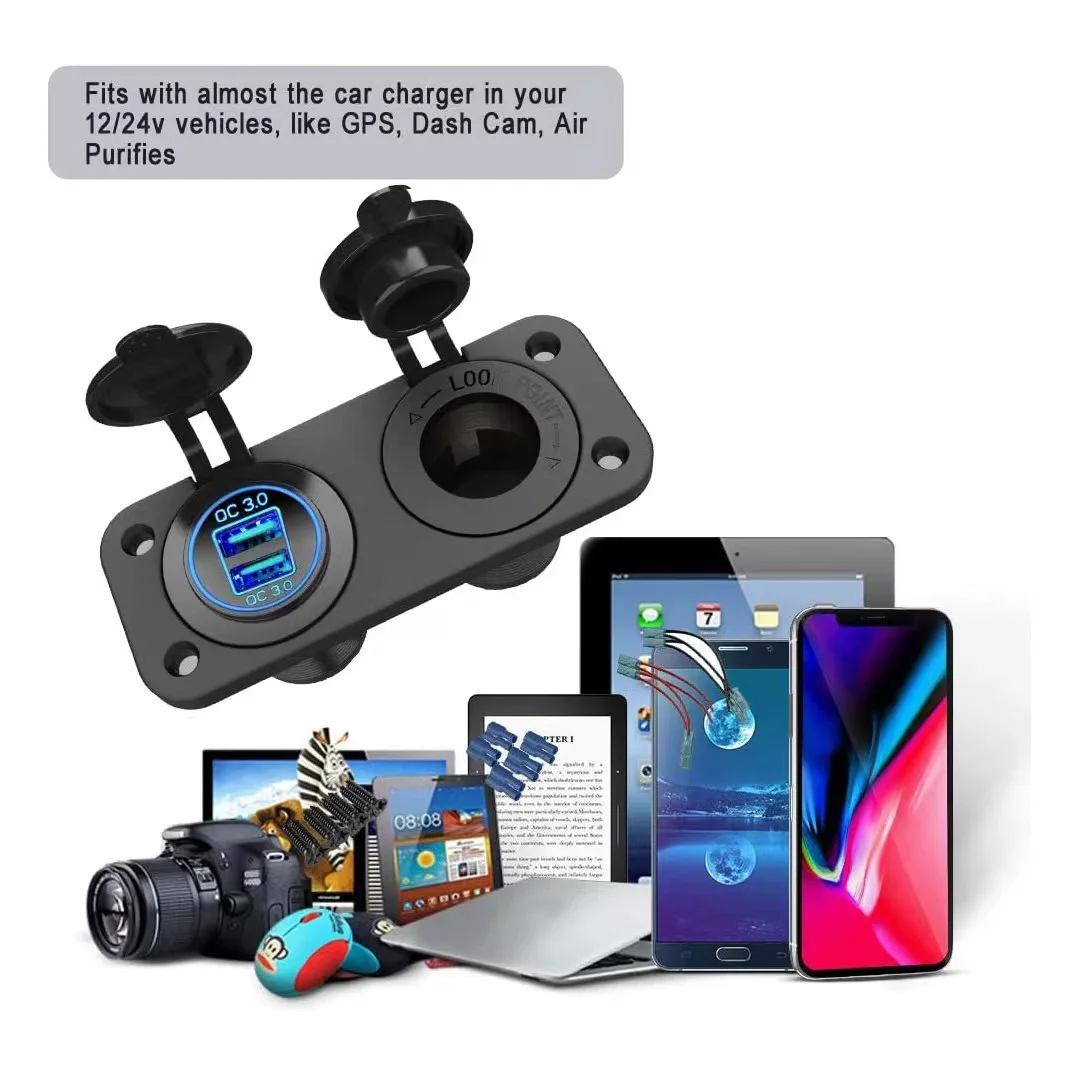 QC3.0  USB    ܼƮ ,   , ڵ Ʈ ؾ  ATV Ʈ, 2 in 1
