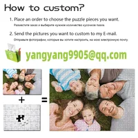 DIY Custom Jigsaw Puzzle Customize Your Own Personalized Picture Puzzle Anniversary Festival Gift Toy 108/200/300/500/1000/1500 2