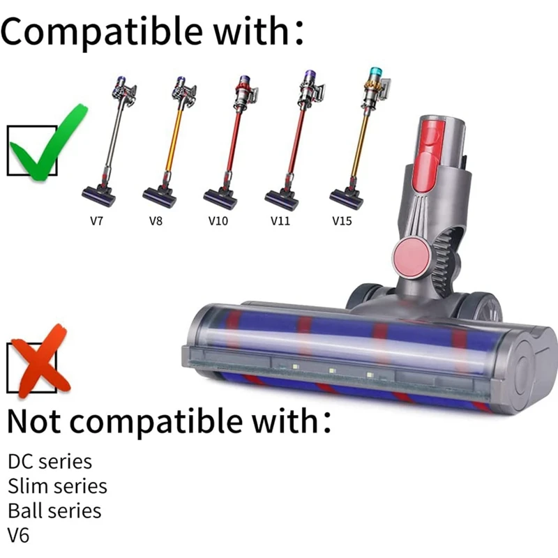

Для пылесосов Dyson V7 V8 V10 V11 V15 со сменной детской щеткой
