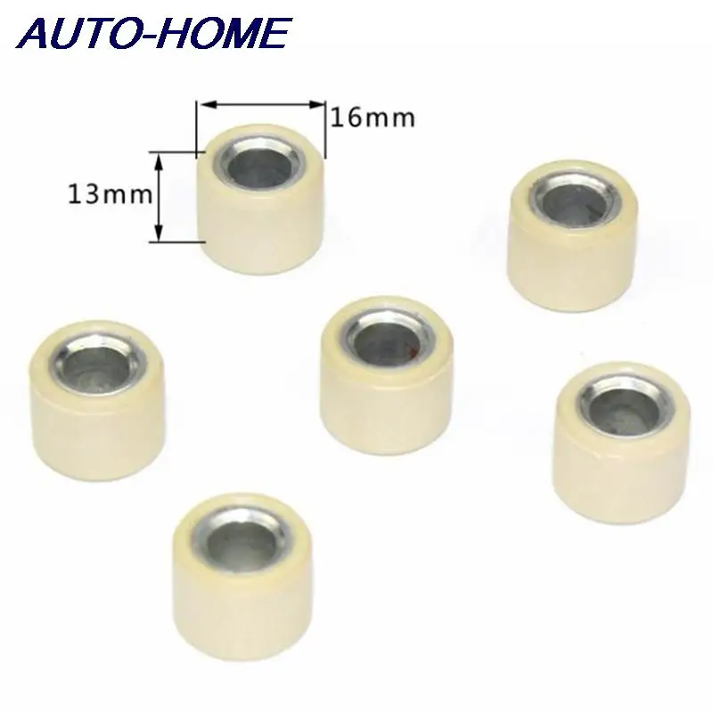 

6Pcs GY6 50 80cc Driving Wheel Variator Roller Modified Scooter Engine Parts