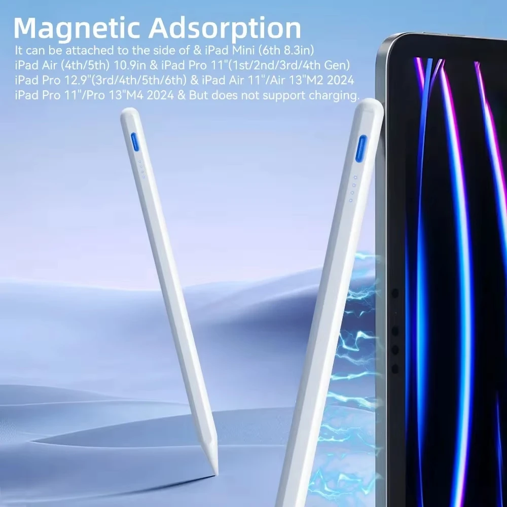 Advanced Stylus Pen with Palm Rejection and Power Display