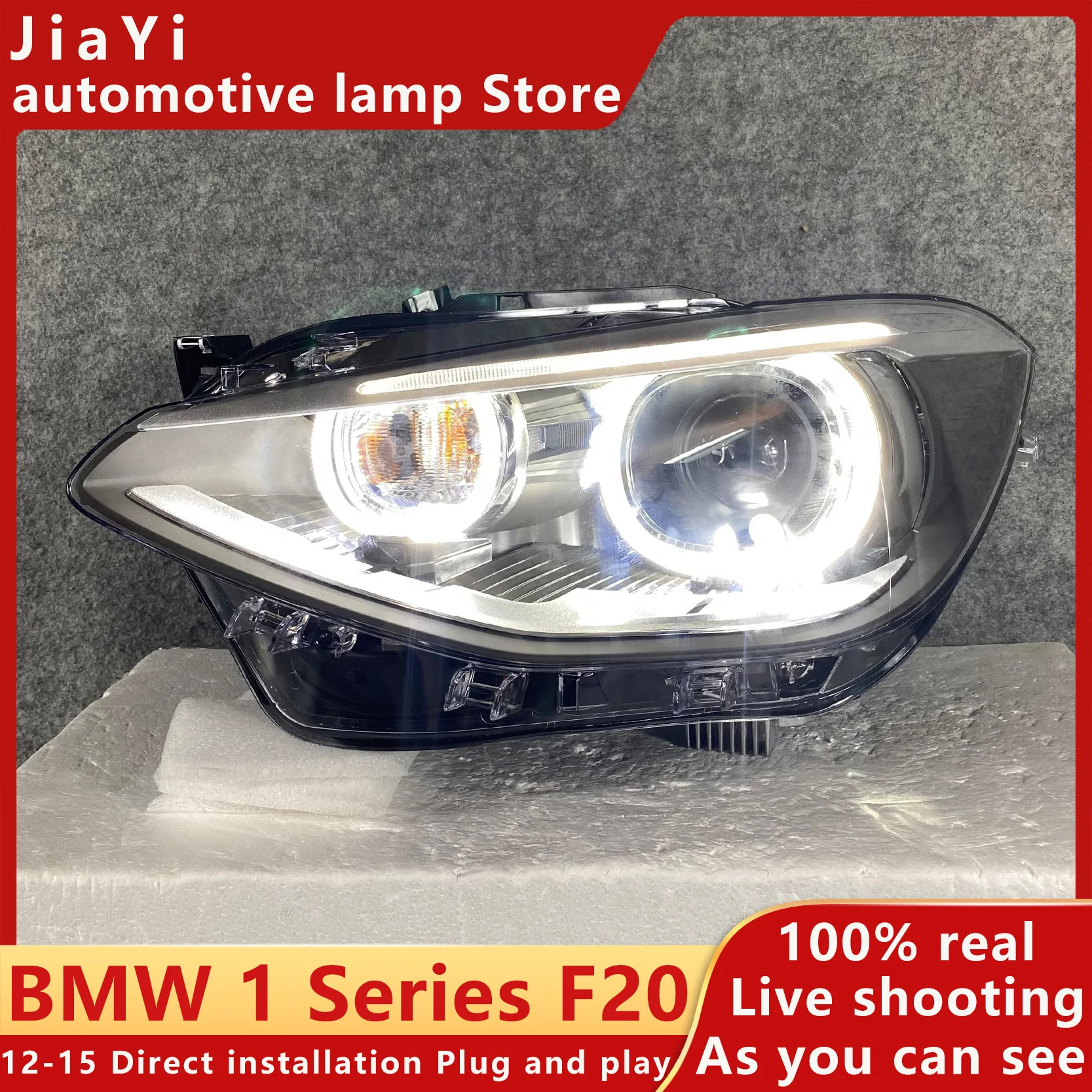 

LED Head Lamps For F20 Headlights 20212-2015 1 Series F20 Head Lamp Headlight Bi Xenon Lens HID High Assembly