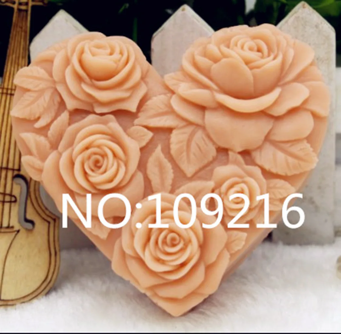 1pcs Five Roses(zx190) Food Grade Silicone Handmade Soap Mold Crafts DIY Mould