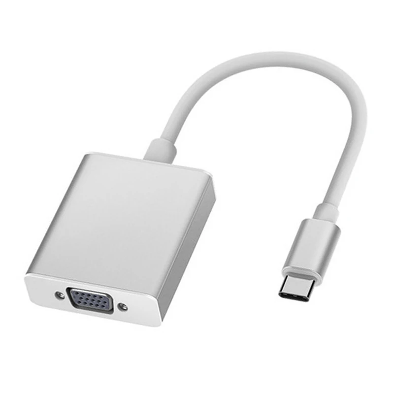Vga Extender Cavo Usb 3.1 Tipo C Maschio A Femmina Usb-C Adattatore Convertitore Vga 1080P Full Hd Free Drive Modalità Specchio Per Pc Portatili