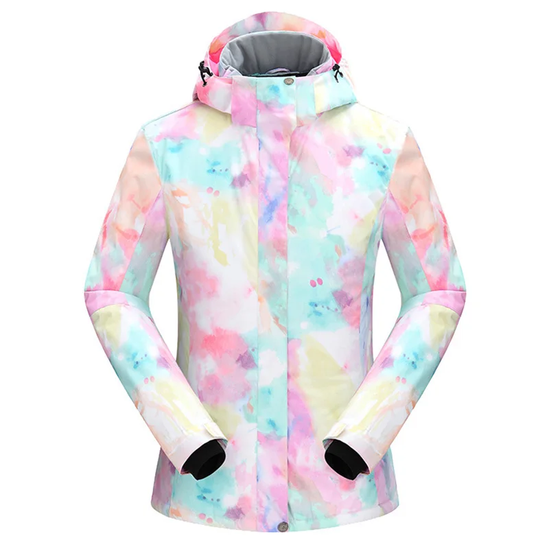 MUTUSNOW New Winter Women's Warm Snow Clothes Breathable Waterproof Ski Sport Hoodies Outdoor Female Snowboard Ski Jacket