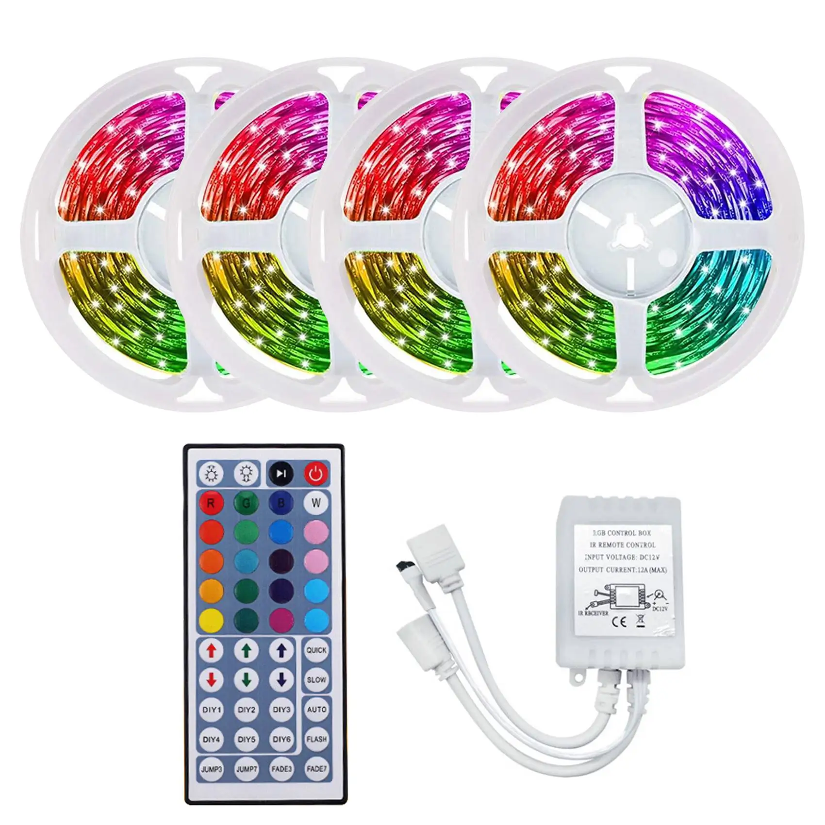 

Гибкая светодиодная RGB-лента, 3528 светодиодов, с пультом ДУ на 44 кнопки
