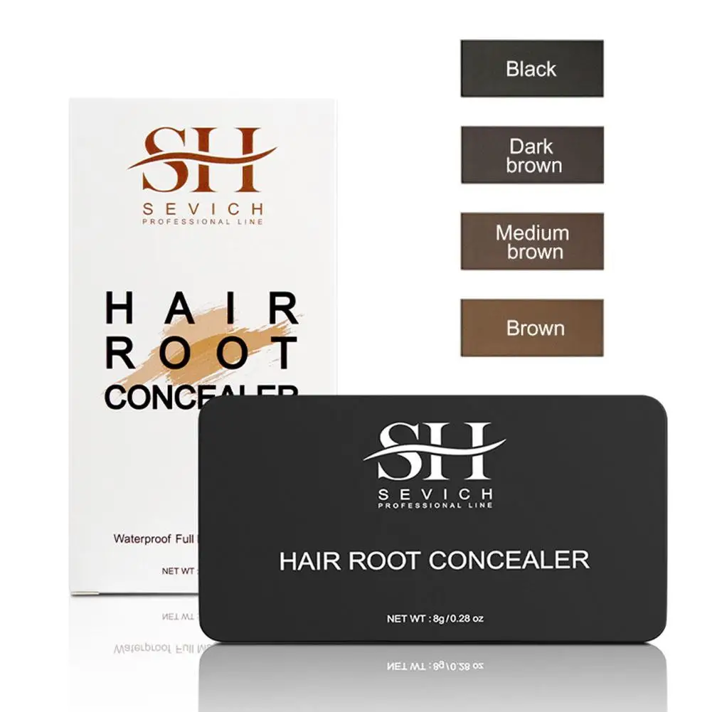 4 Colors Hairline Powder Waterproof Dark Brown Long 12g Powder Cover Shadow Powder Hair Instantly Hair Concealer Lasting K6Y0
