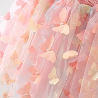 New Baby Girls Birthday Party Evening Dresses Summer Butterfly Wings Children Clothes Sweet Colorful Toddler Kids Costume 5