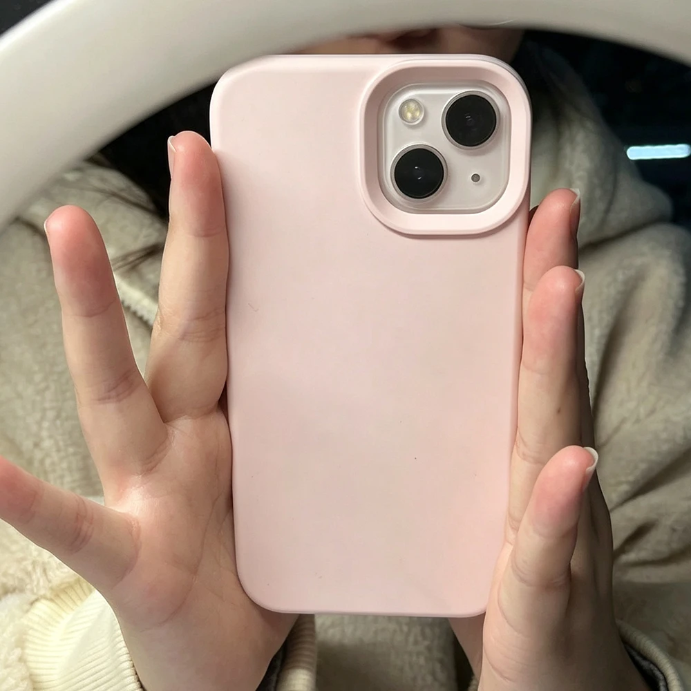 Minimalist Pink Solid Color Fashion Soft Phone Case - TPU Silicone Cover