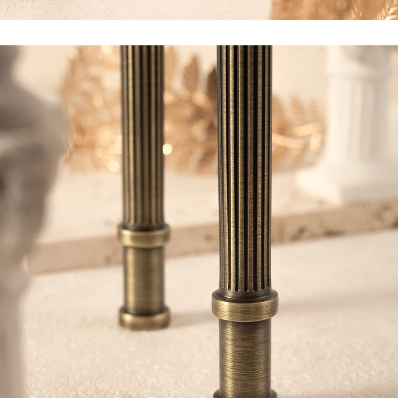 kitchen cupboard handle brass ribbed design