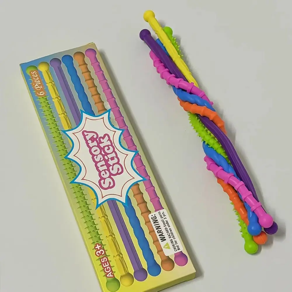 Silicone Texture DIY Sensory Strip Toys Enhancing Attention Unique Silent Decompressors Rings Stretchable Elastic Noodles