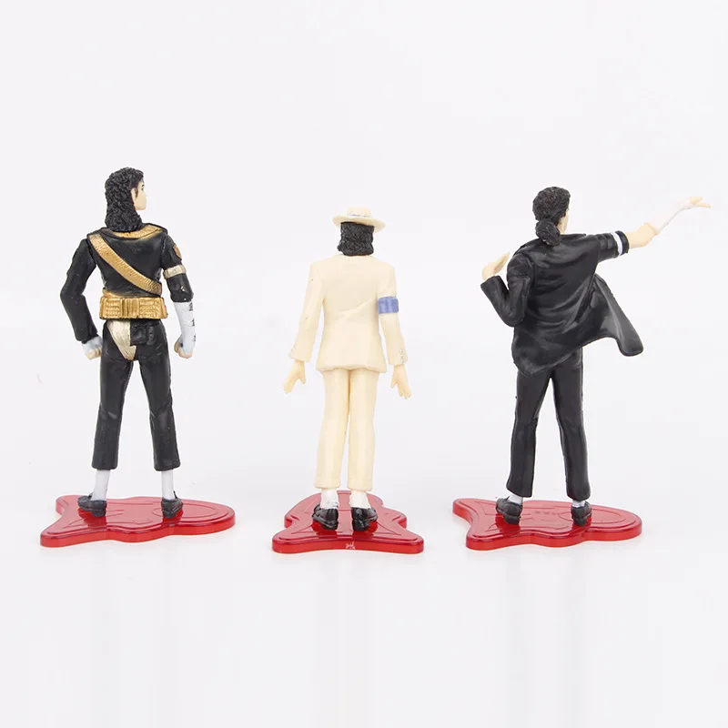5pcs/set Michael Jackson Superstar Spacewalk Cartoon Anime Figure Toys Collection Model PVC Doll Ornaments