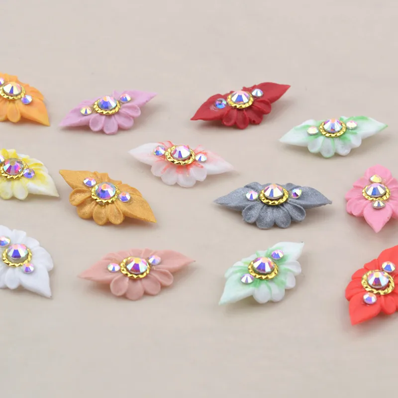 

5Pcs 3D Summer Acryclic Flower Nail Art Charms Rhinestones Jewelry Mix Accessories DIY Nail Decortions Embossed Petal Manicure