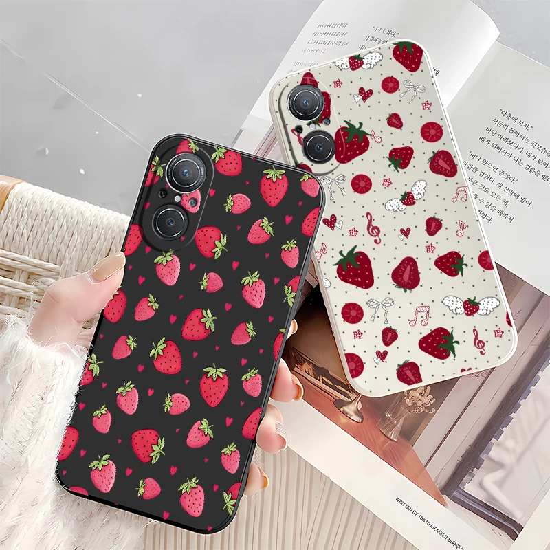 Strawberry Shockproof Matte Silicone Soft TPU Phone Case