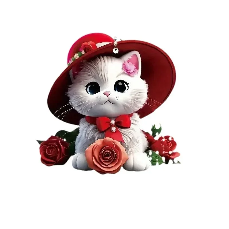 Cute Cat Rearview Mirrors Pendant Car Hanging Ornaments Car Decoration Accessories Gifts for Women Men Christmas Decoration 4