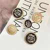 15Pcs/lot 15-25mm Golden Metal Snap Button College Style Decorative Metal Buttons for Clothing Sewing Supplies Accessories B011 3
