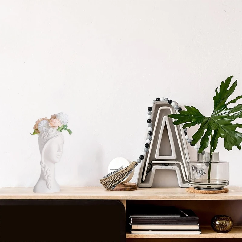 Silicone Vase Molds Flower Bottle Mold Flower Girl Unique Flowerpot Molds Silicone Texture Perfect for Craft Vase