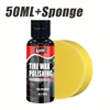 Durable Gloss Enhancer Kit for Car Plastics - Suitable for Leather, Plastic, and Rubber Surfaces. Enhances Texture and Protects 5