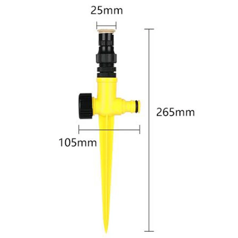 360 Degree Automatic Sprinklers Adjustable Spray Nozzles for Garden Lawn Rotating Watering System Agriculture Irrigation Tool