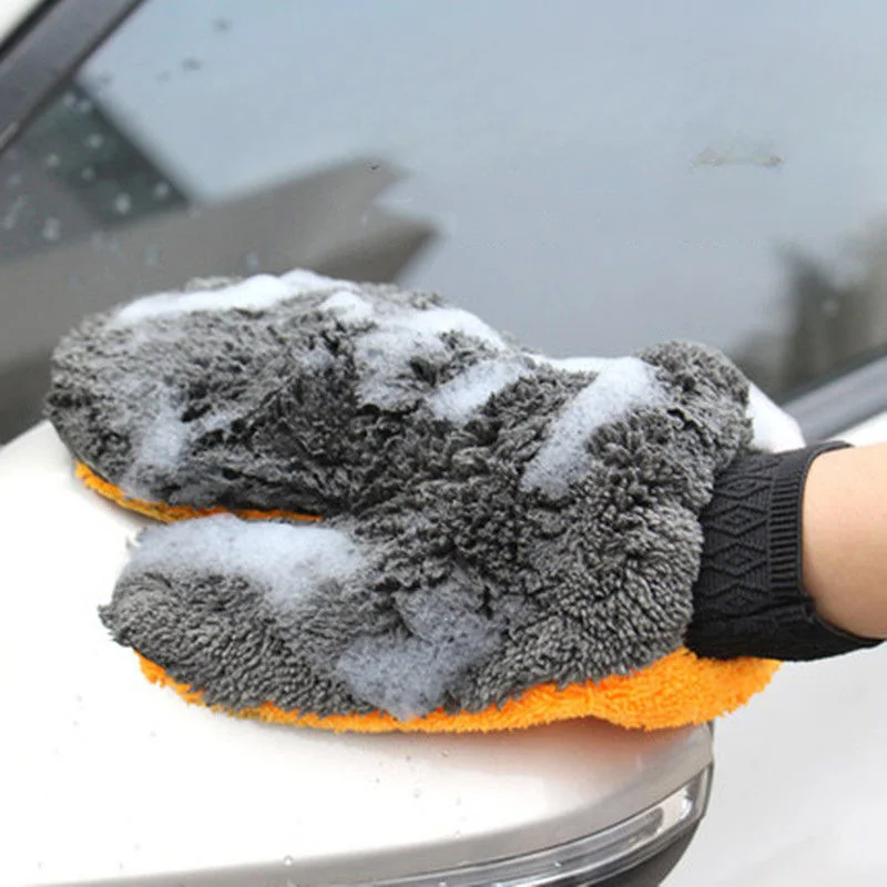 Car Cleaning Gloves Microfiber Gloves 1/2pcs