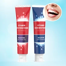 

TNNMIN Vitamin Teeth Whitening Toothpaste Fresh Breath Solid Teeth Remove Tooth Stain Toothpaste 120g Household Toothpaste