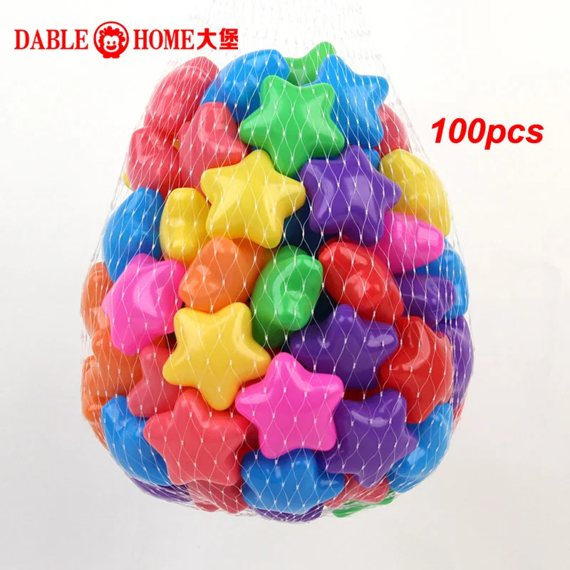 Ocean Ball PE Outdoor Sport Water Pool Inflatable Stress Air Toys for Children Kids Grasping Exercise Color Cognition 100pcs 4