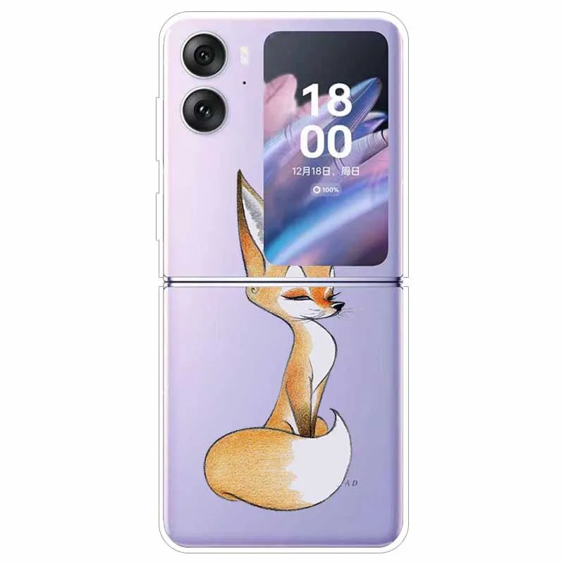 Transparent Hard Case for Oppo Find N2 Flip 5G - Clear Edge Foldable Protection