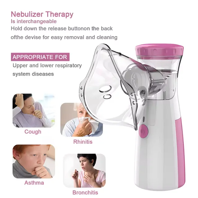 Nebulizer Portable Inhaler Handheld Atomizer Blood Oxygen for Adult Childen