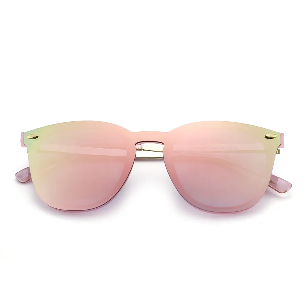  - JIM Trendy Rimless Mirrored Sunglasses Reflective Sun Glasses for Women Men UV400