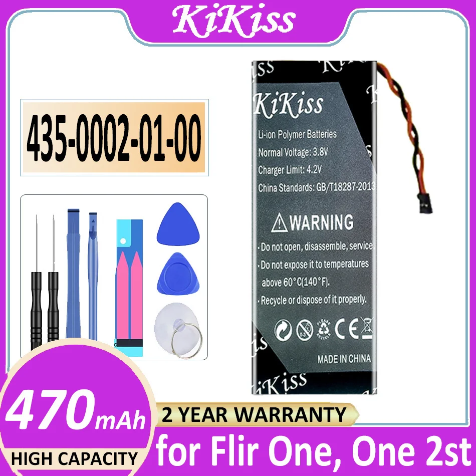 Batteria 435-0002-01-00 470Mah Per Flir One 2St Bateria