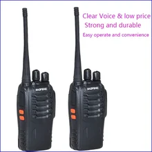 

2pcs Original Pofung BF-888S 2 Two-way radio station walkie-talkie for driver amateur radio kit Interphon Intercom baofeng 888