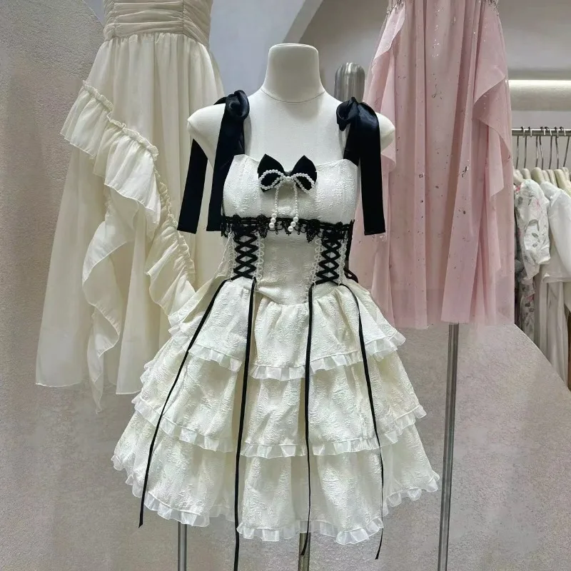 ビストロストライプドロップロリータドレス