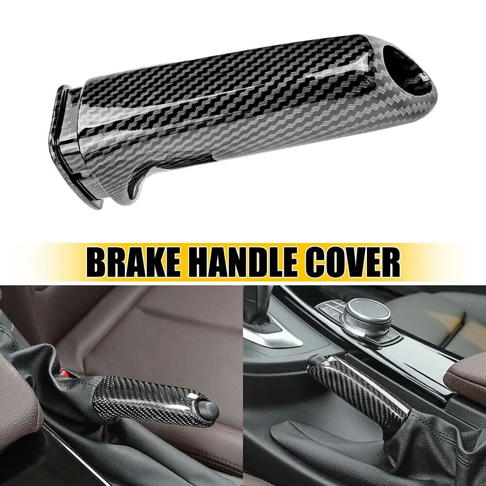 Carbon Fiber Front Handbrake Brake Handle Cover Suitable For BMW 3 Series E90 E46 E91 E92 E93 F30 F32 F35 F36 2005-