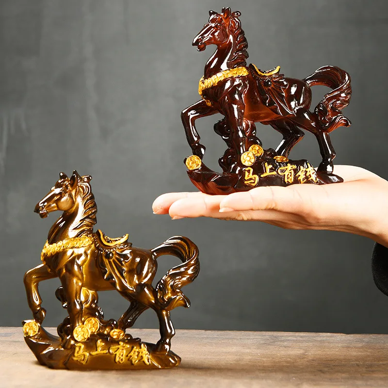 Creative Wealth Attraction Horse Tea Pet Ornament Watering Color Changing Boutique Tea Ceremony Tea Set Accessories Decoration