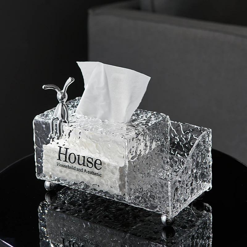 

Creative Glacier Pattern Tissue Box Home Decoration Crafts Modern Office Desk Accessories Decorative Napkin Holder Kitchen Decor