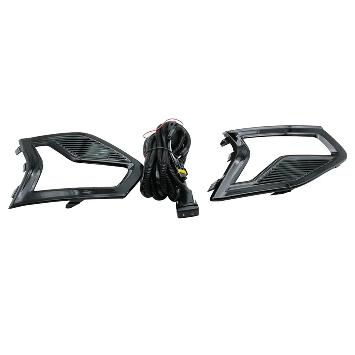 12V LED Fog Lamps for Mondeo Daytime Running Light DRL Front Fog Lamps Covers Frame W/Wire