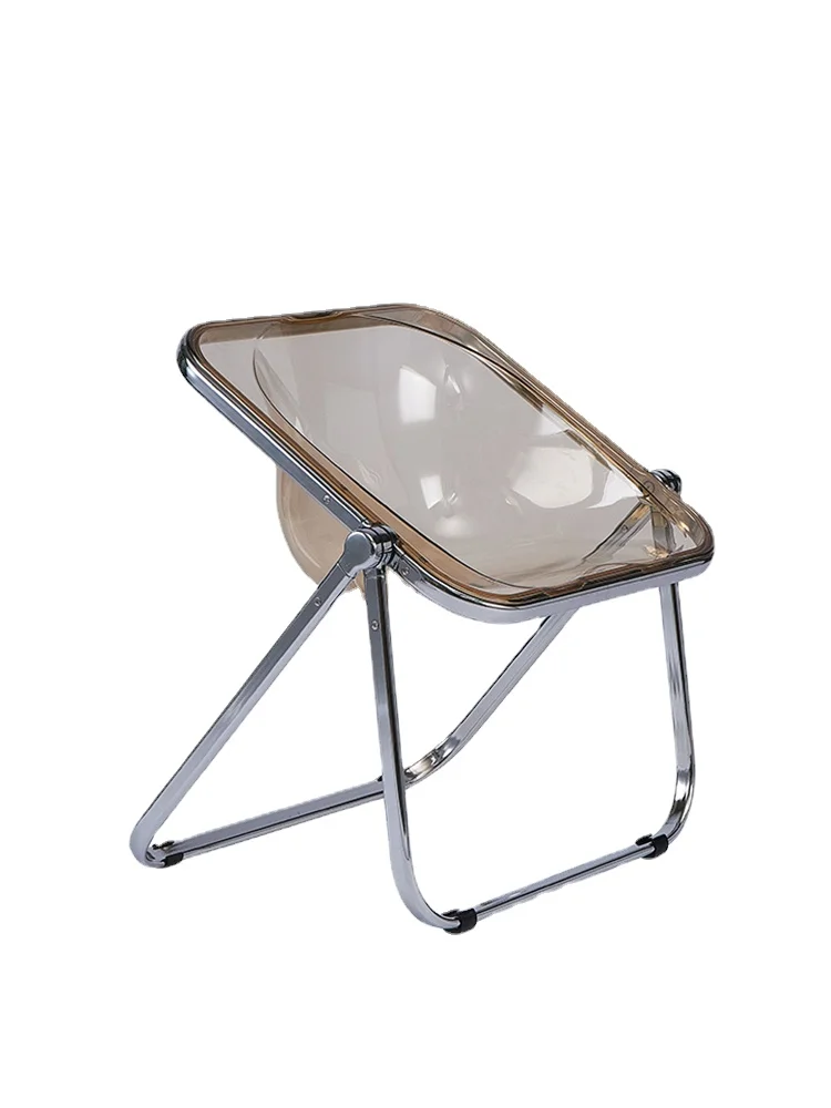 

YY Nordic Home Folding Dining Chair Coffee Shop Acrylic Simple Chair