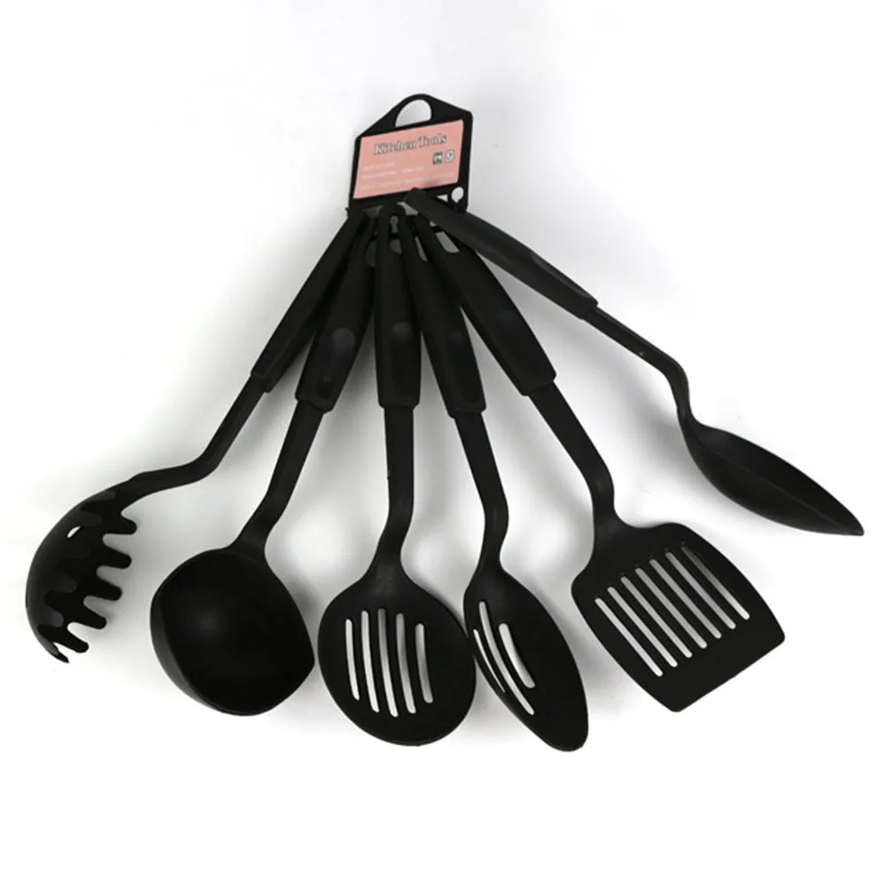 

6Pcs/Set Kitchen Utensils Non-Stick Baking Nylon Cooking Tools For Baking Frying Kitchen Spatula Spoon Accessories