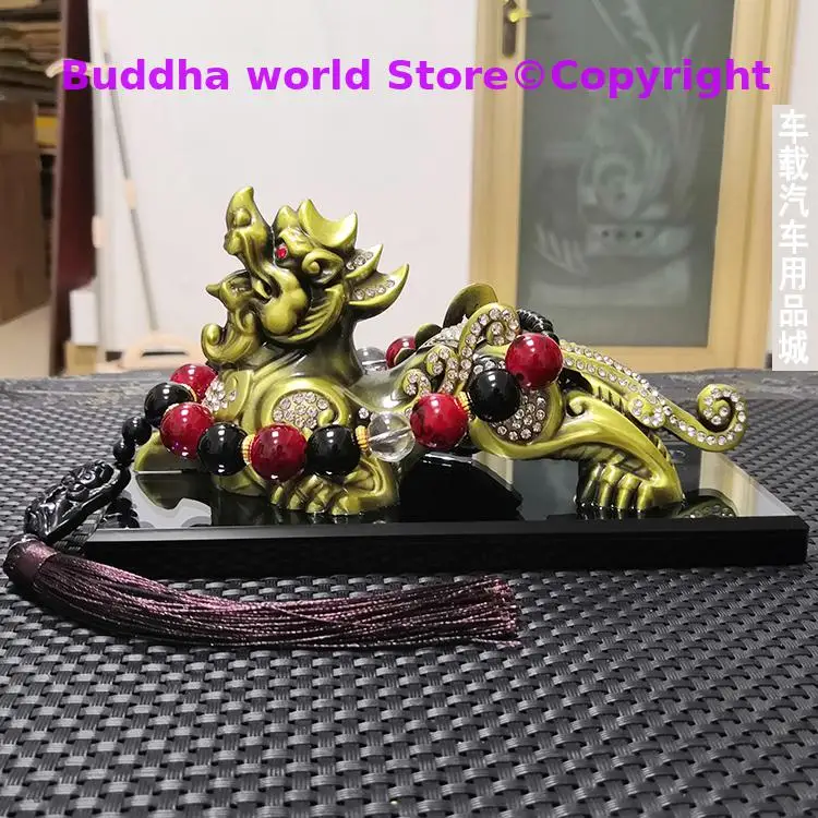 

GOOD HOME OFFICE Company SHOP CAR TOP Efficacious thriving business Lucky Money Drawing Diamonds Dragon PI XIU FENG SHUI statue