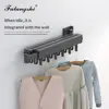 Folding Clothes Hanger Retractable Cloth Drying Rack Indoor&Outdoor Space Aluminum Household Clothes Organization WB3027 2